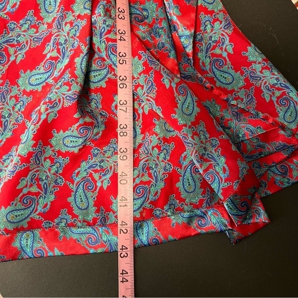 Victoria Secret Robe Vintage Gold Label One Size Paisley Satin Kimono Rare x - Picture 5 of 6